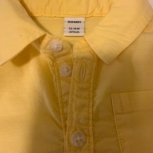 Old Navy lemon colored baby Onesie.